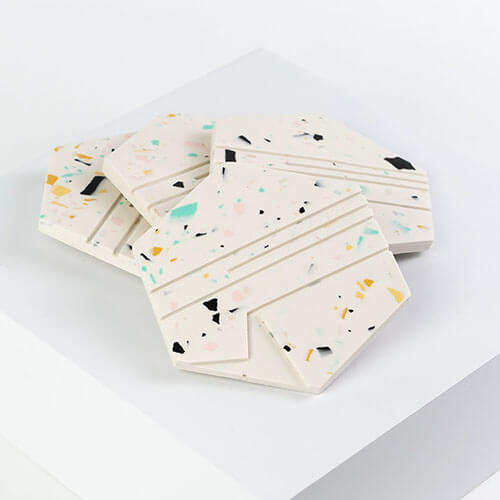 Sous-verres hexagone