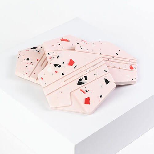 Sous-verres hexagone