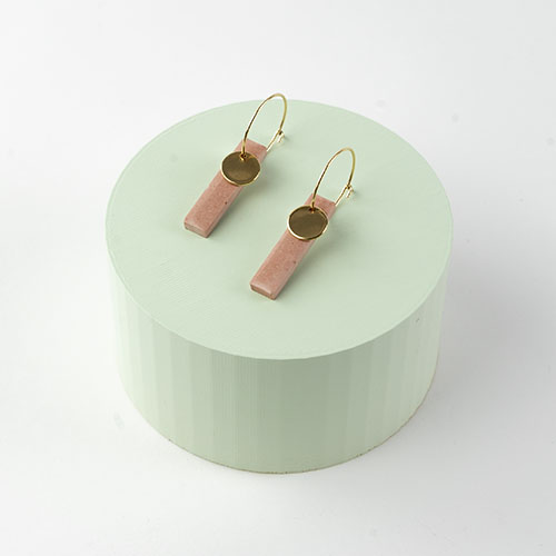 Boucles d'oreilles rectangle