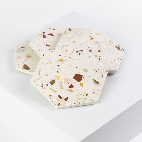 Sous-verres hexagone